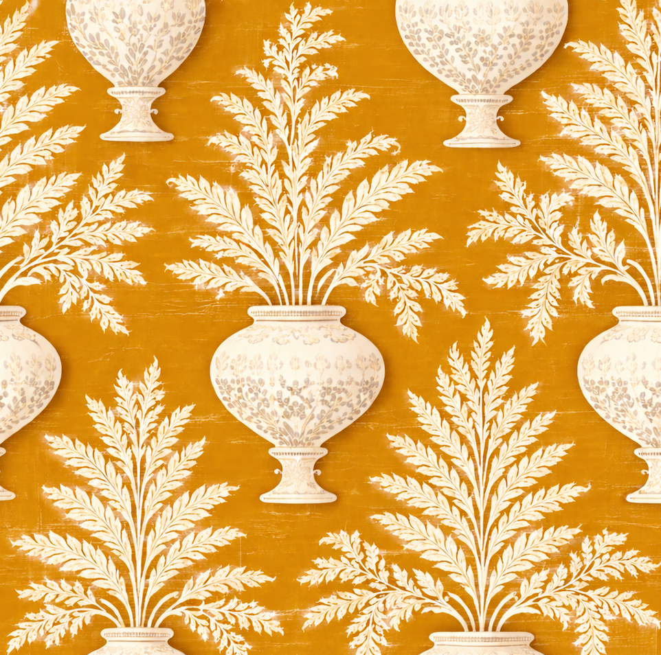 Atlanta Fabrics Mykonos Ochre Fabric | Atlanta Fabrics