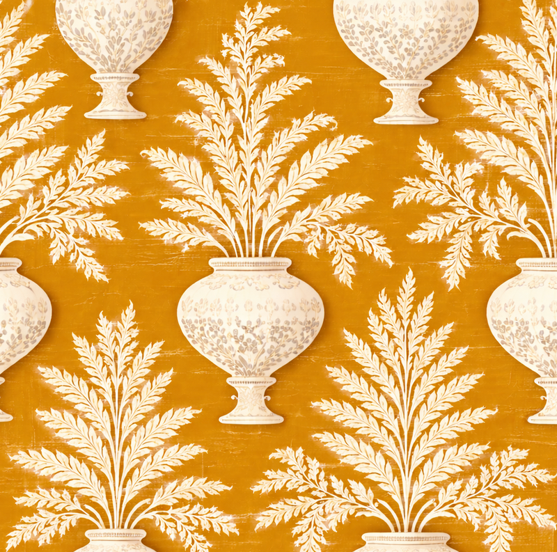 Atlanta Fabrics Mykonos Ochre Fabric | Atlanta Fabrics