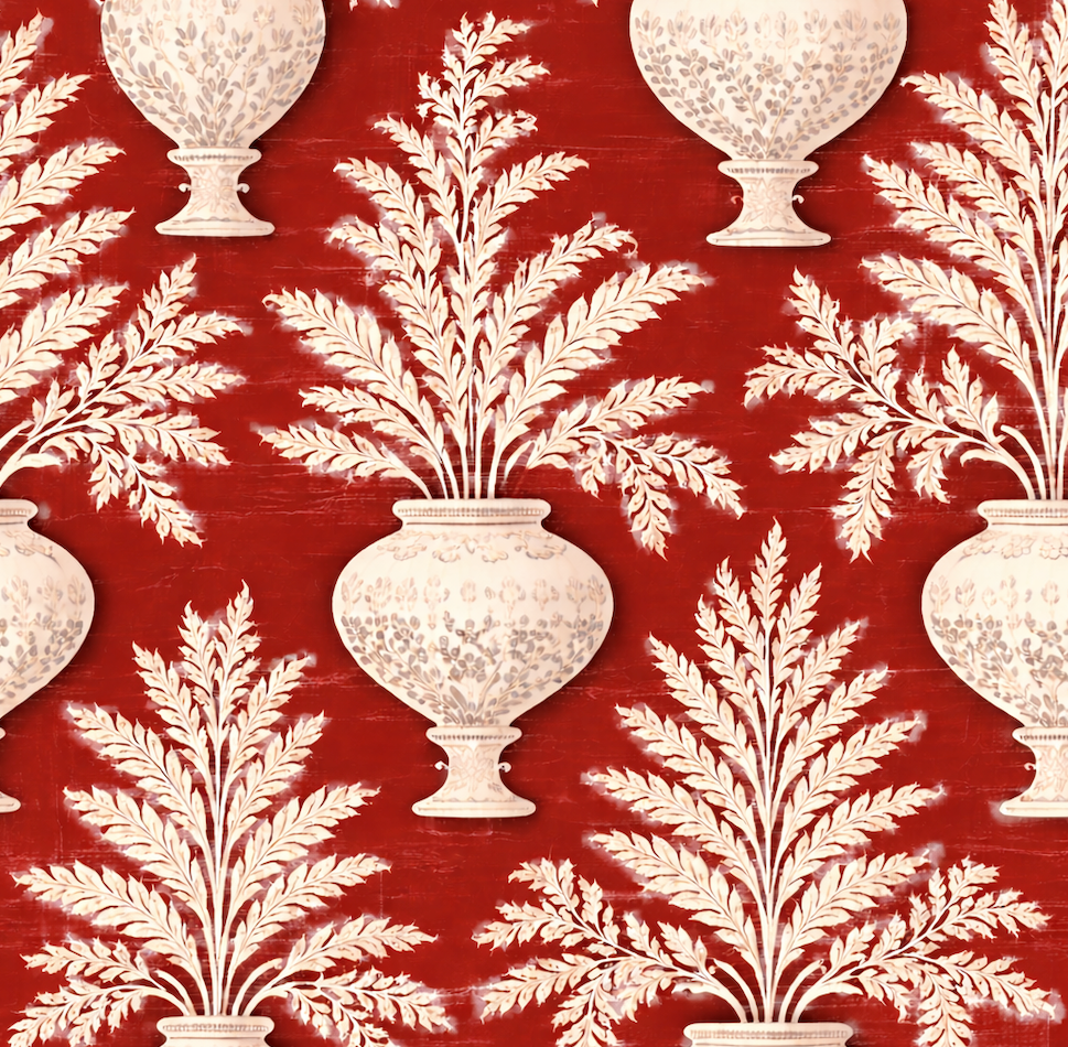 Atlanta Fabrics Mykonos Signal Red Fabric | Atlanta Fabrics