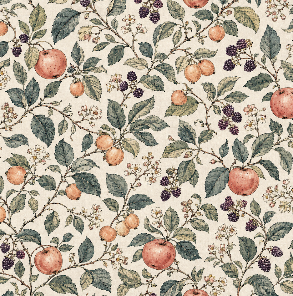 Atlanta Fabrics Bramble Orchard Apricot Fabric | Atlanta Fabrics
