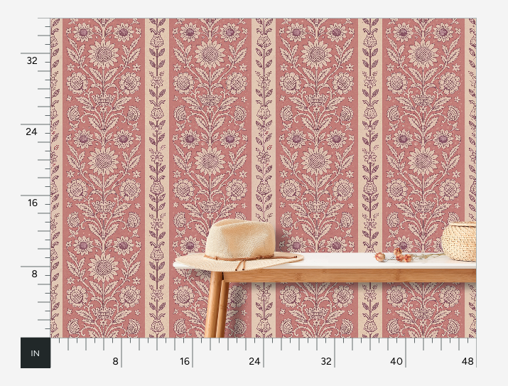 Garden Stripe Pink