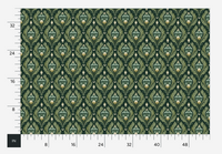 Atlanta Fabrics Palmette Evergreen Fabric | Atlanta Fabrics
