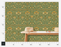 The Visitor Ochre Wallpaper