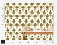 Pendant Blossom Ochre Wallpaper