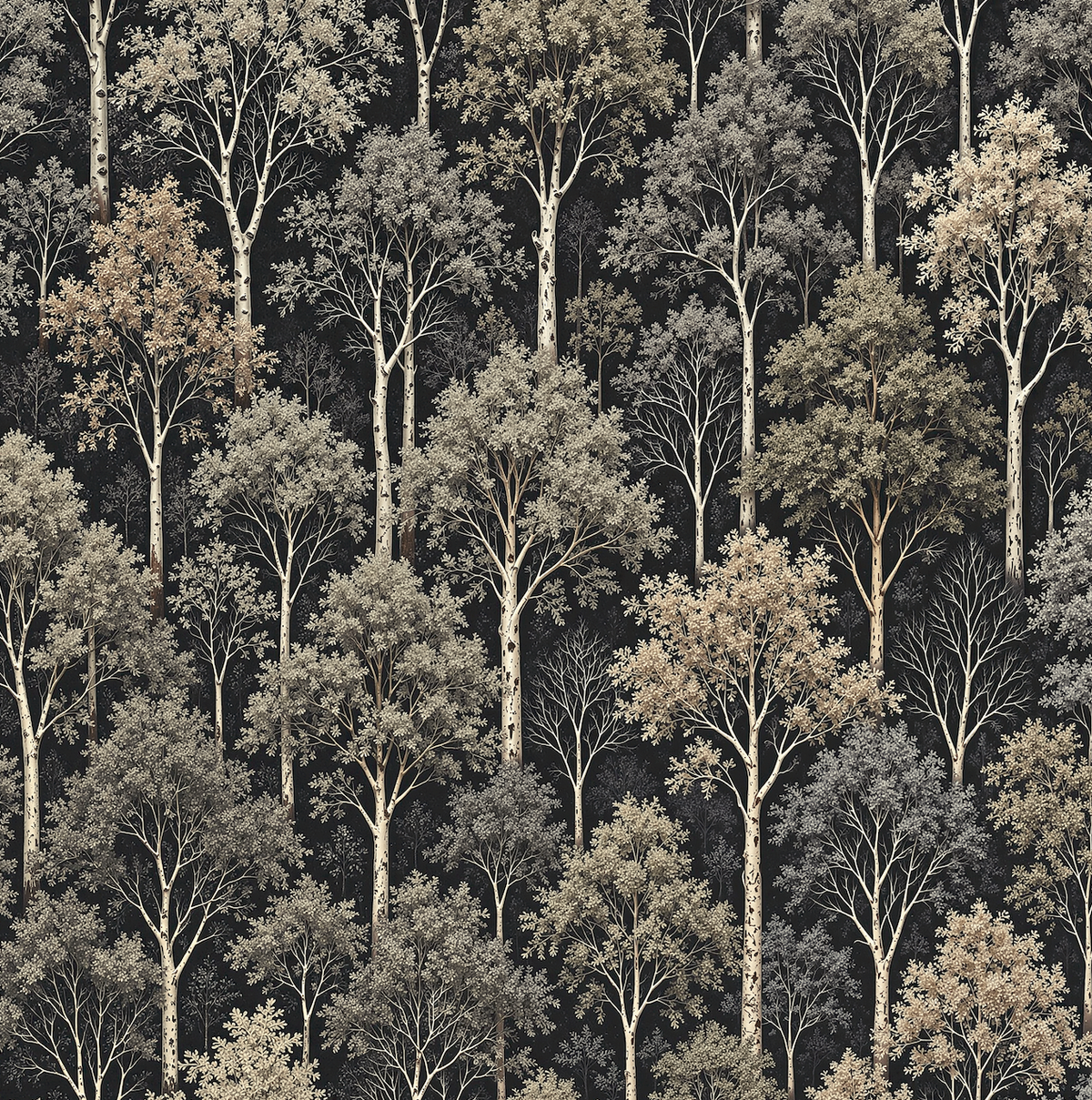 Hide N Seek Graphite Wallpaper