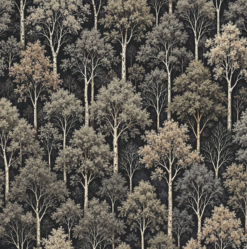 Atlanta Fabrics Hide N Seek Graphite Wallpaper Wallpaper | Atlanta Fabrics