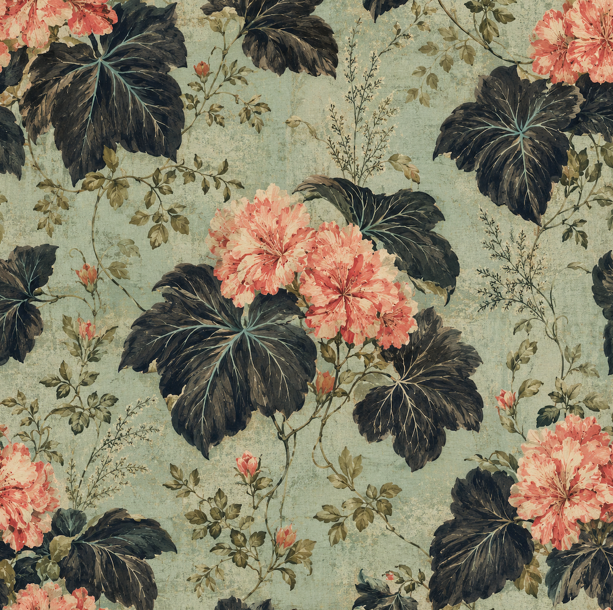 Tune In Sage Wallpaper