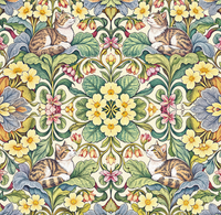 Atlanta Fabrics Primrose Cat Tapestry Fabric | Atlanta Fabrics