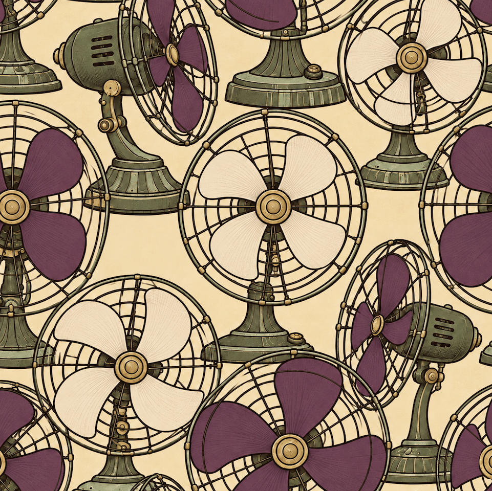 Breeze Table Fan Dusty Grape