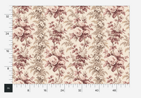 Atlanta Fabrics Southern Grace Dusty Rose and Taupe Fabric | Atlanta Fabrics
