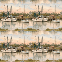 Shem Creek Morning Sky Wallpaper