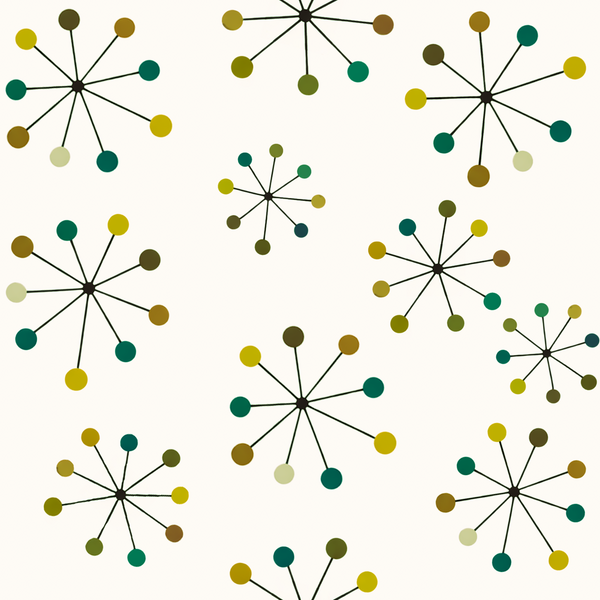 Atlanta Fabrics Sputnik Pop Golden Grove Fabric | Atlanta Fabrics
