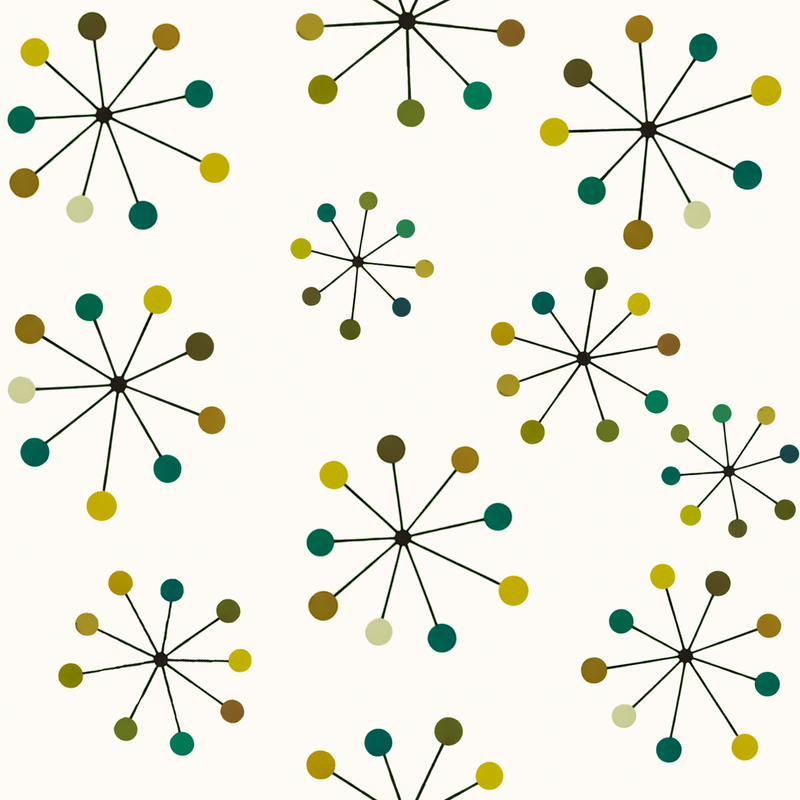 Atlanta Fabrics Sputnik Pop Golden Grove Fabric | Atlanta Fabrics