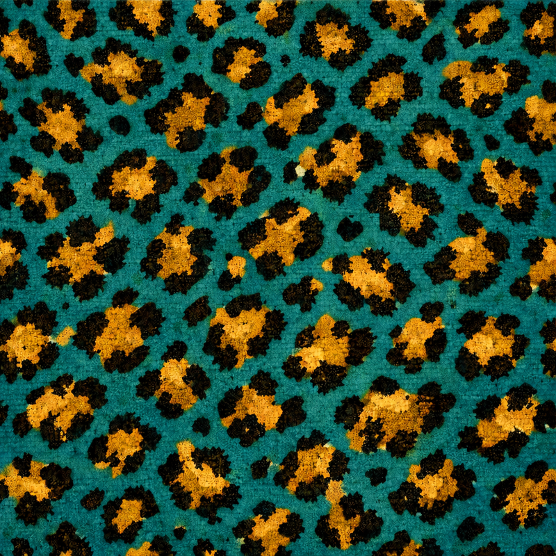Atlanta Fabrics Steppe Kitten Deep Teal Fabric | Atlanta Fabrics