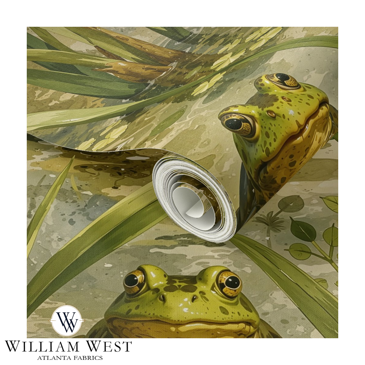 Summer Frog Green Wallpaper