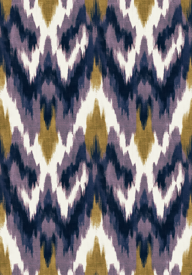 Atlanta Fabrics Tam Tam Aubergine Fabric | Atlanta Fabrics