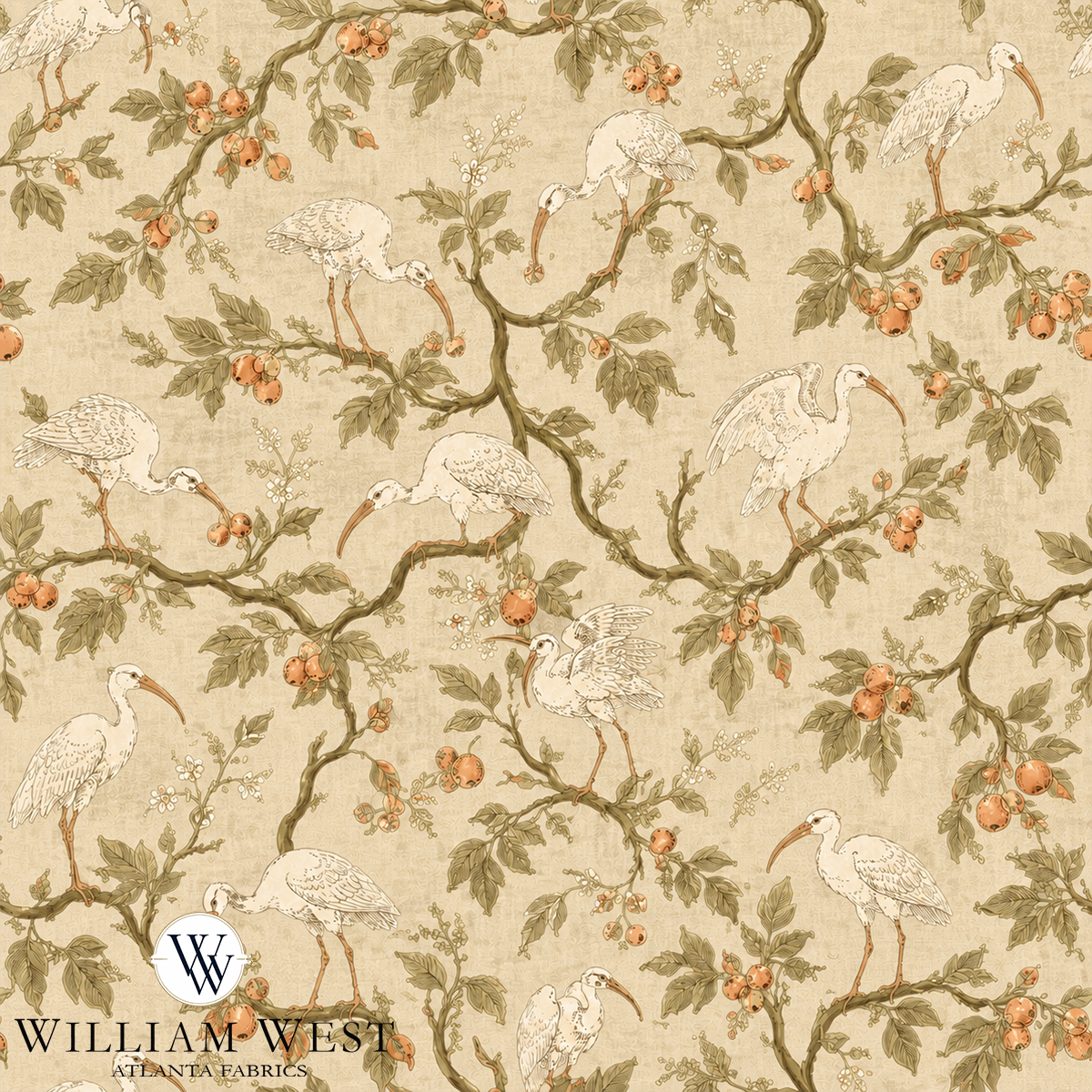 William West Designs The Gang Chamois Fabric | Atlanta Fabrics