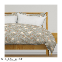 William West Designs The Gang Light Blue Fabric | Atlanta Fabrics