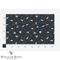 William West Designs The Gang Navy Fabric | Atlanta Fabrics