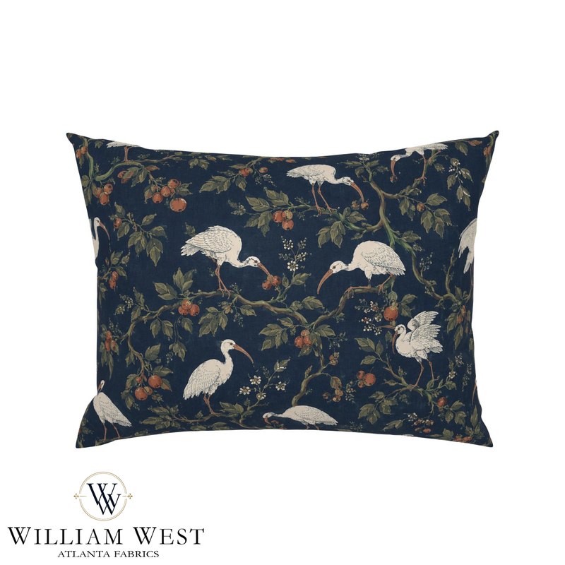 William West Designs The Gang Navy Fabric | Atlanta Fabrics