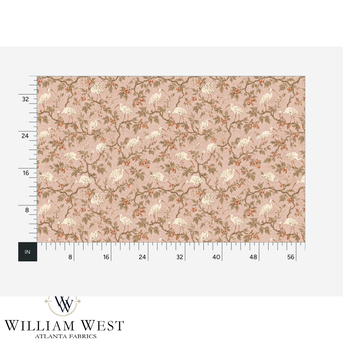 William West Designs The Gang Pink Fabric | Atlanta Fabrics