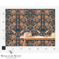 The Mandarin Garden Apricot Wallpaper