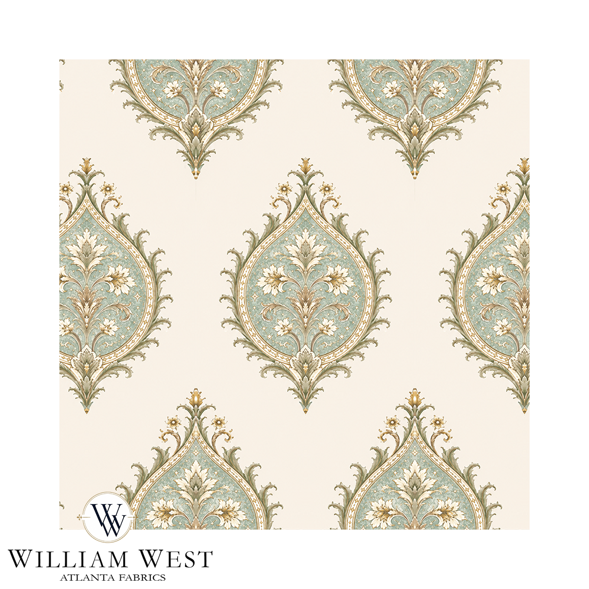 Atlanta Fabrics Thistlewood Jade Fabric | Atlanta Fabrics
