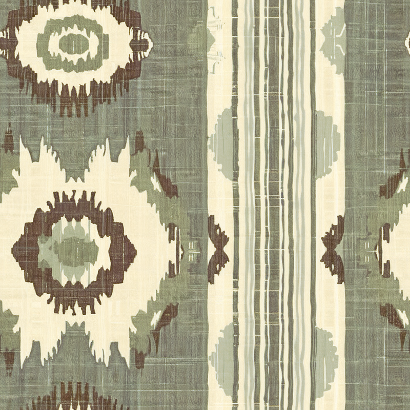 William West Designs Tidewater Ikat Greige Fabric | Atlanta Fabrics
