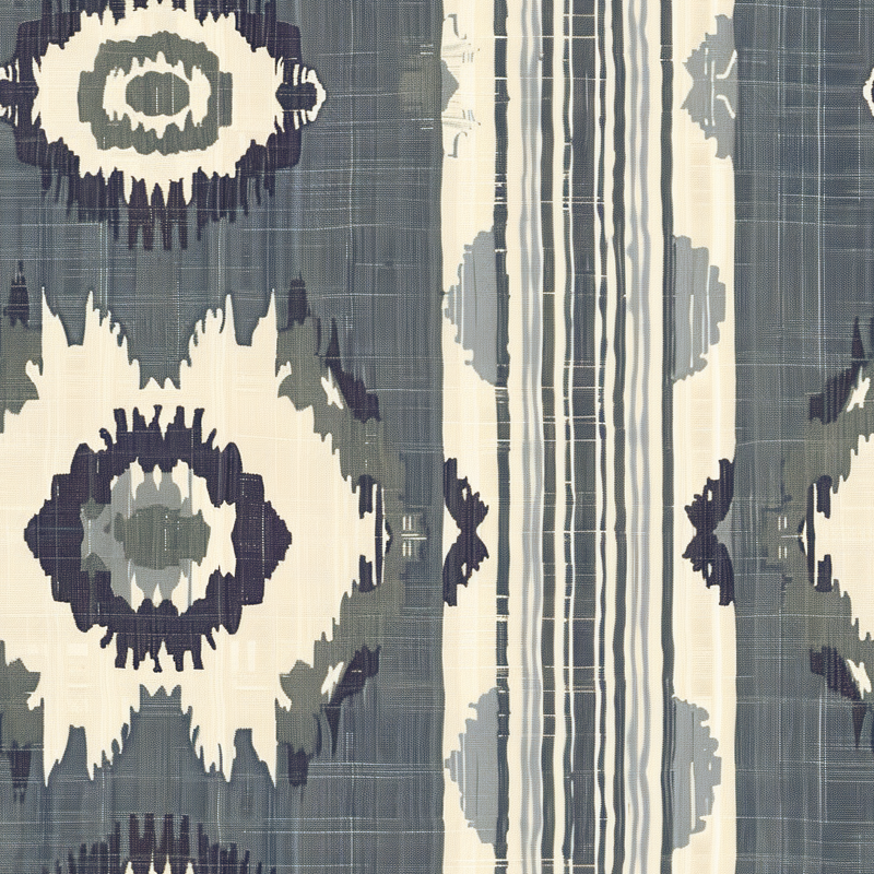 William West Designs Tidewater Ikat Grey Fabric | Atlanta Fabrics
