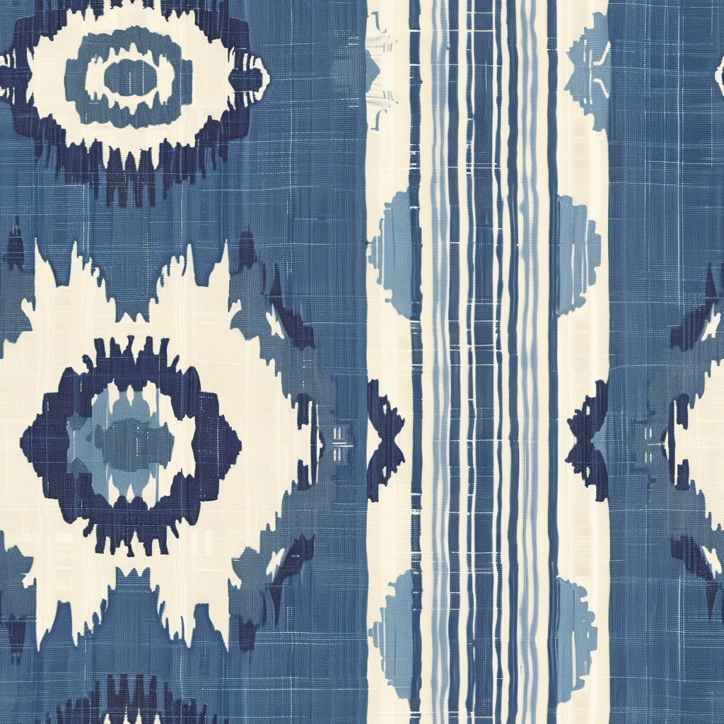 William West Designs Tidewater Ikat Harbor Fabric | Atlanta Fabrics