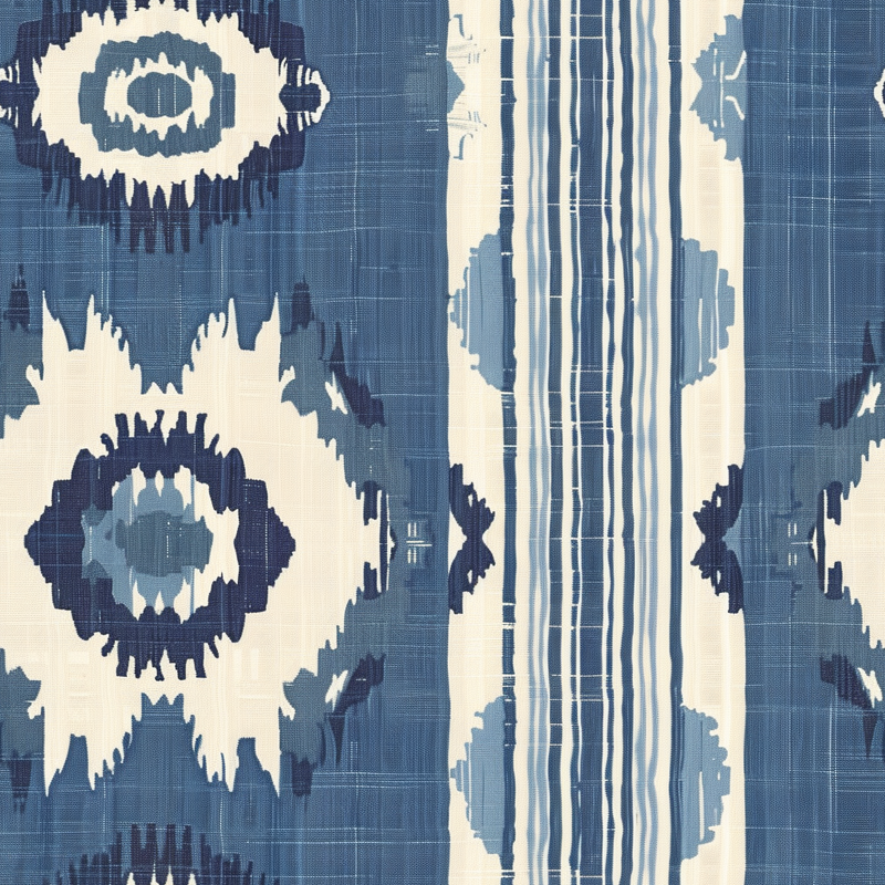 William West Designs Tidewater Ikat Harbor Fabric | Atlanta Fabrics