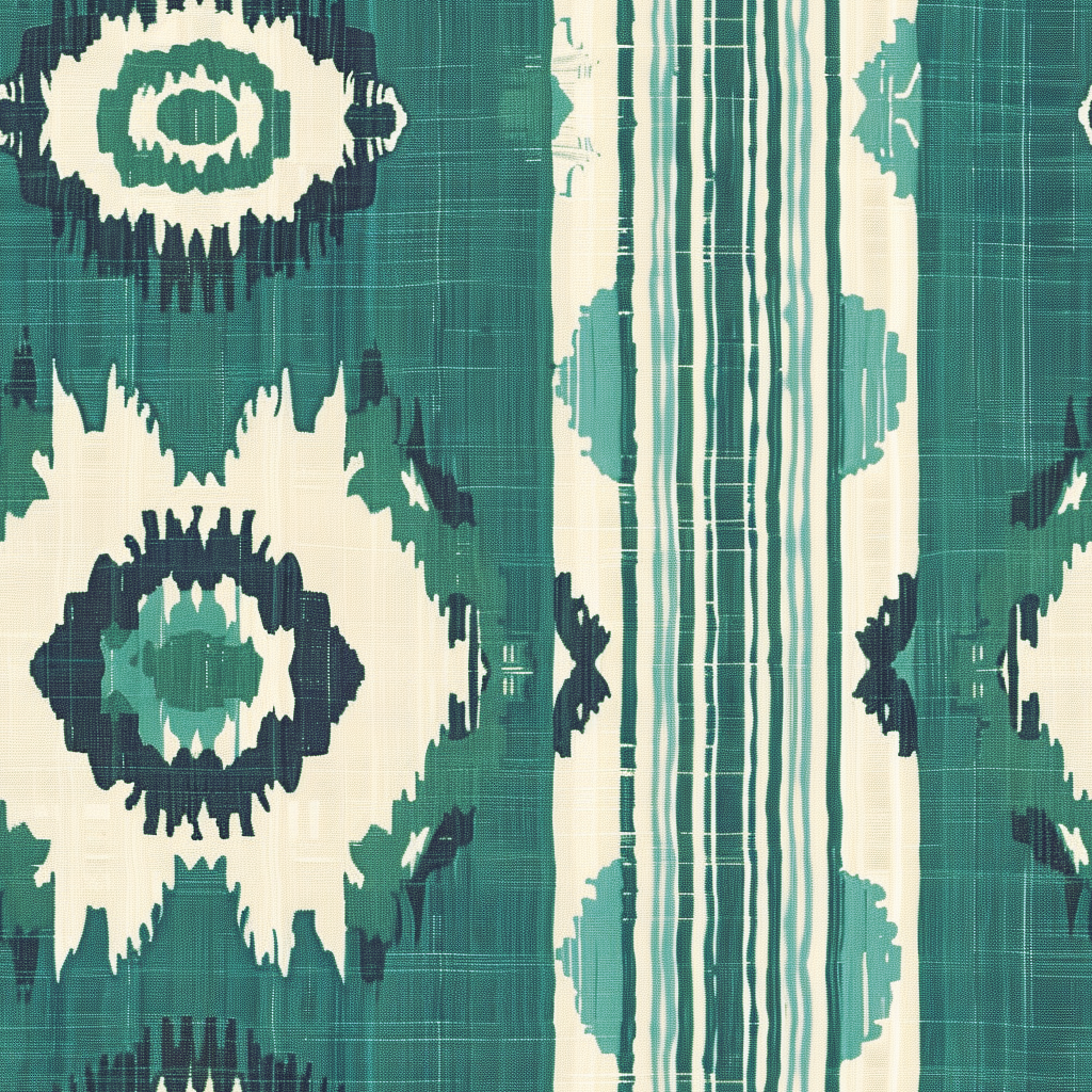 William West Designs Tidewater Ikat Peacock Fabric | Atlanta Fabrics
