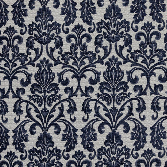 RM Coco TIVOLI DAMASK / NAVAL Fabric | Atlanta Fabrics