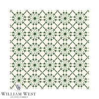 Trellis Wheel Green Wallpaper