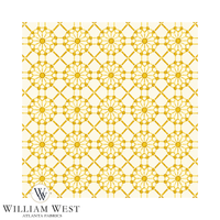 Trellis Wheel Yellow Wallpaper