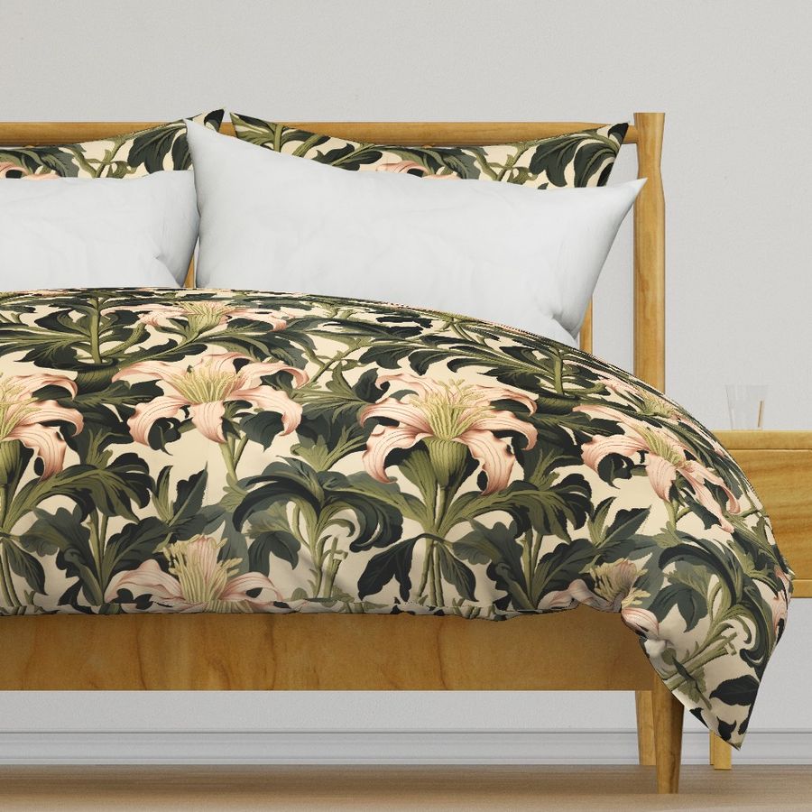 Tyburton Olive Duvet Cover