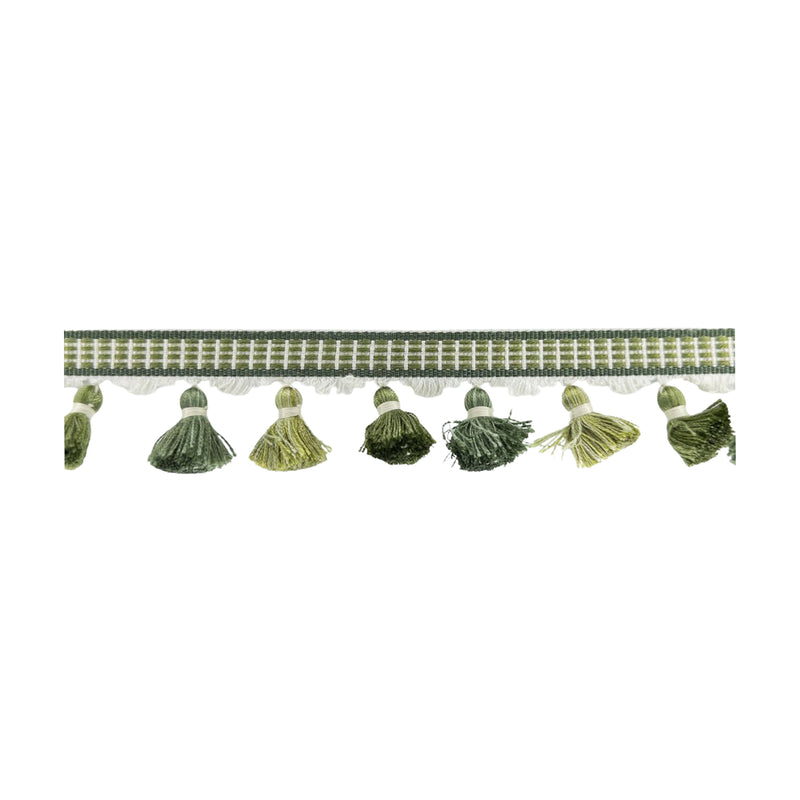 STOUT ULSTER TASSEL FRINGE 3 MOSS Trim | Atlanta Fabrics