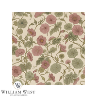 Vineyard Mallow Dusty Pink Wallpaper