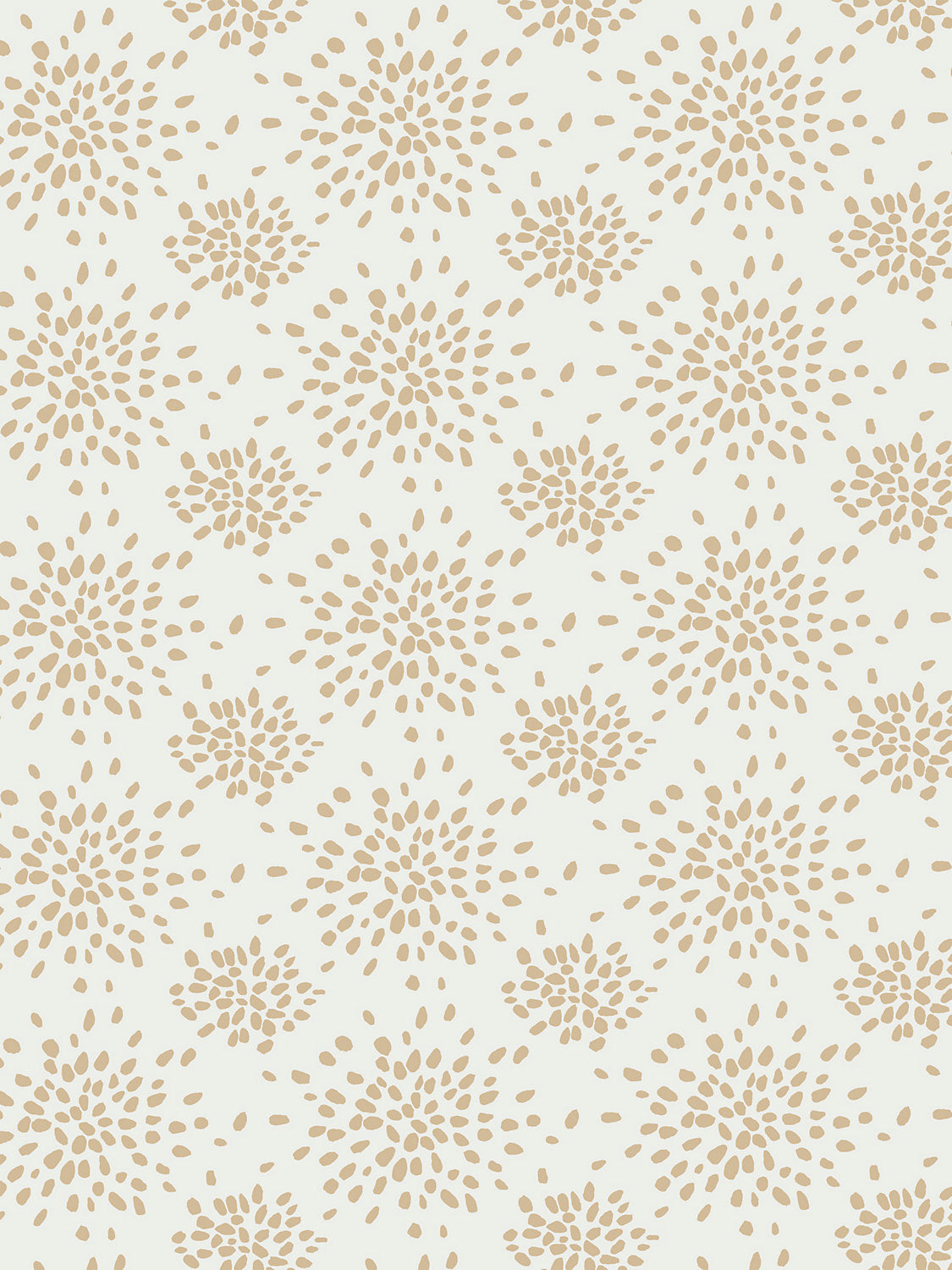 FIREWORKS BEIGE ON WHITE Wallpaper