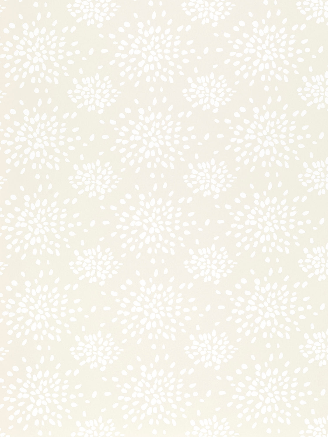 FIREWORKS WHITE ON OFF-WHITE Wallpaper