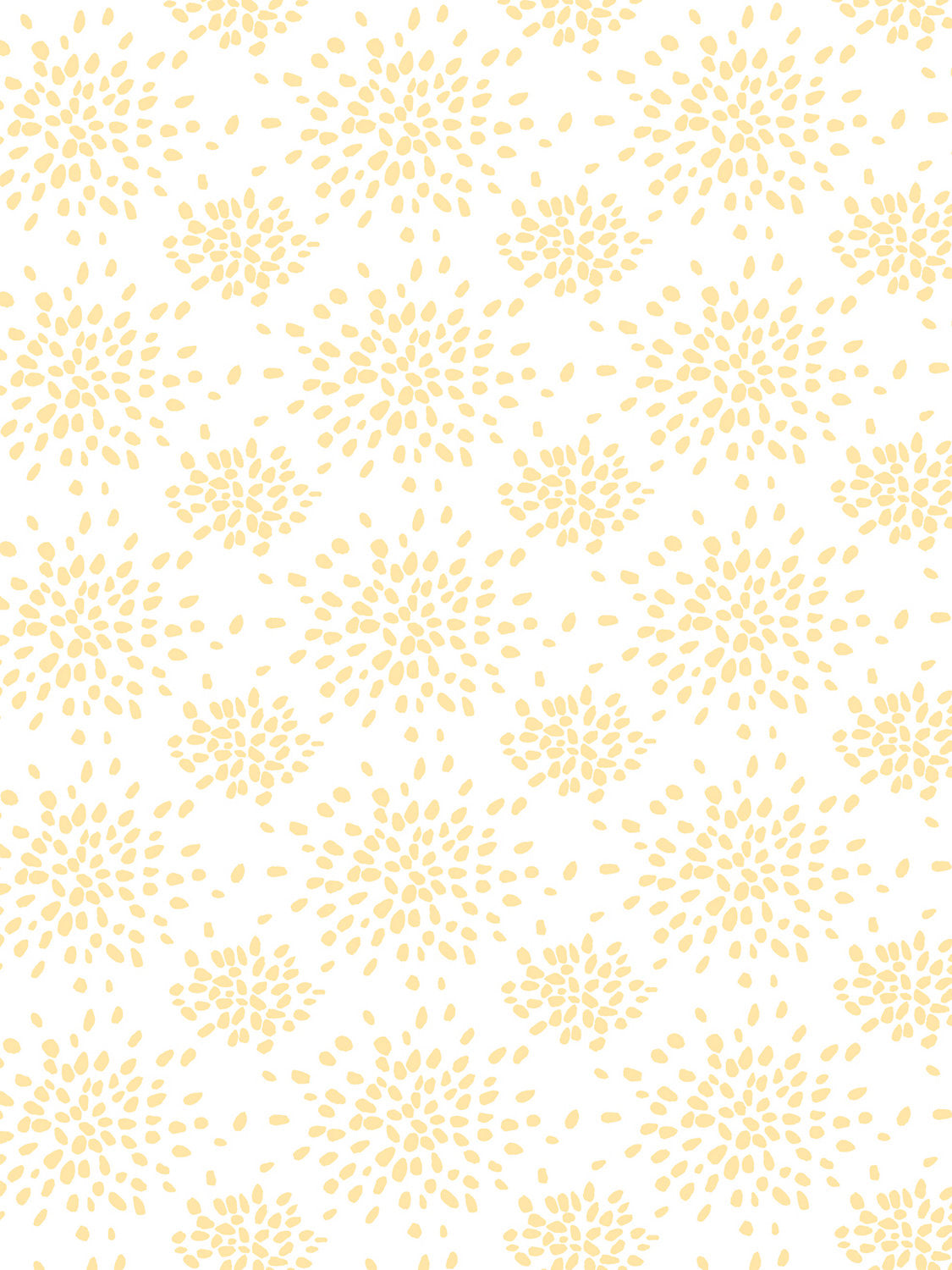 FIREWORKS YELLOW ON WHITE Wallpaper