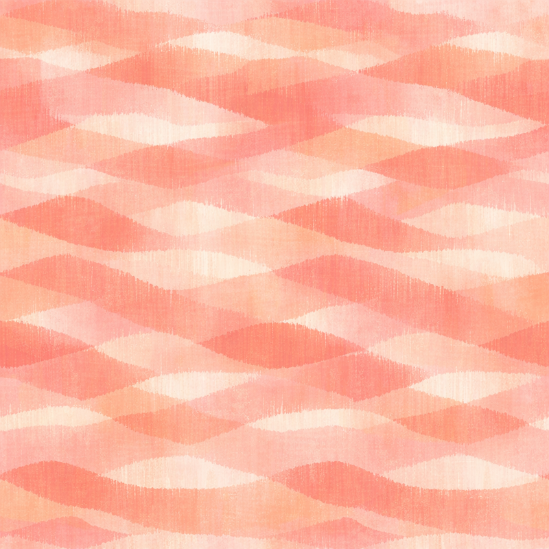 Atlanta Fabrics Watercolor Waves Salmon Fabric | Atlanta Fabrics