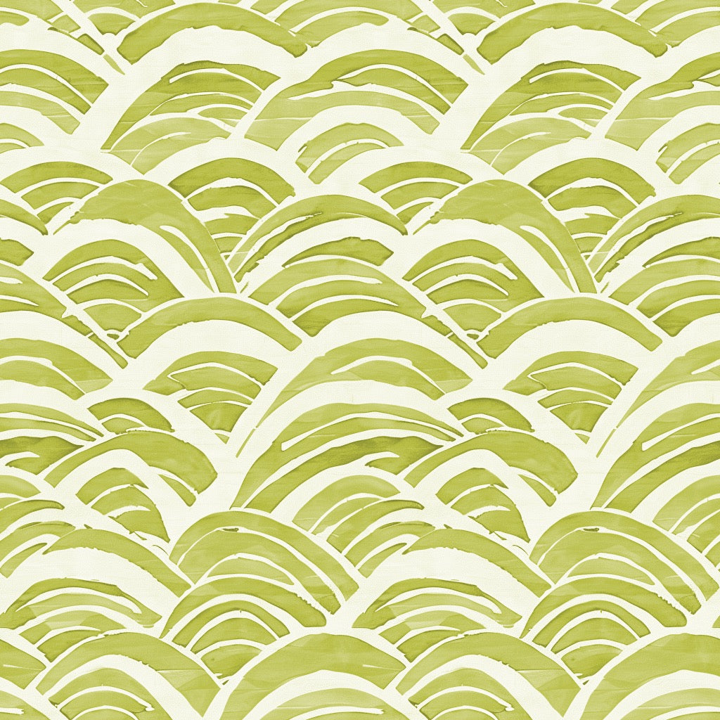 Watercolor Waves Chartreuse