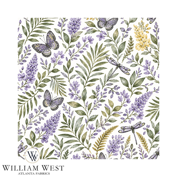 Atlanta Fabrics Waverly Arcade Lilac Fabric | Atlanta Fabrics