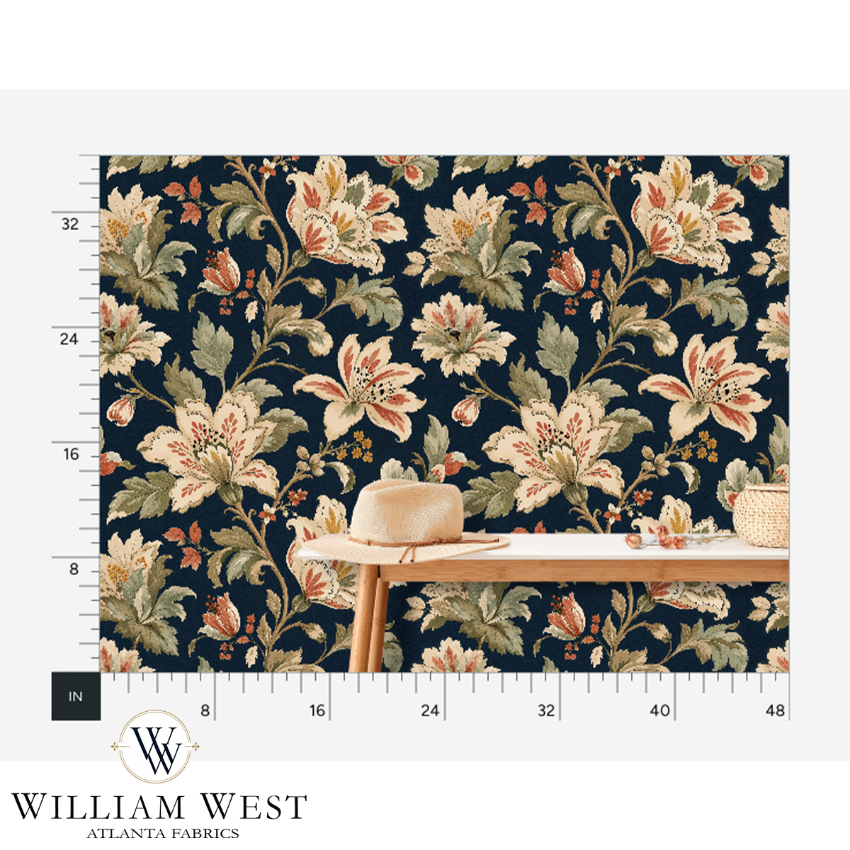 Whitcombe Garden Apricot Wallpaper