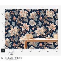 Whitcombe Garden French Blue Wallpaper