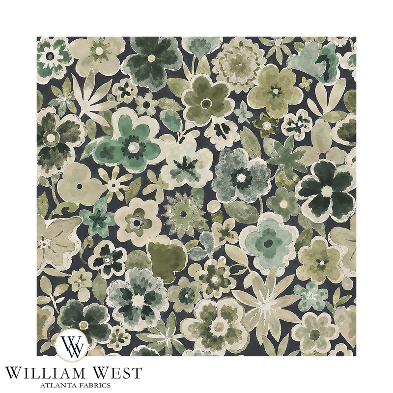 Atlanta Fabrics Wild! Green Wallpaper | Atlanta Fabrics
