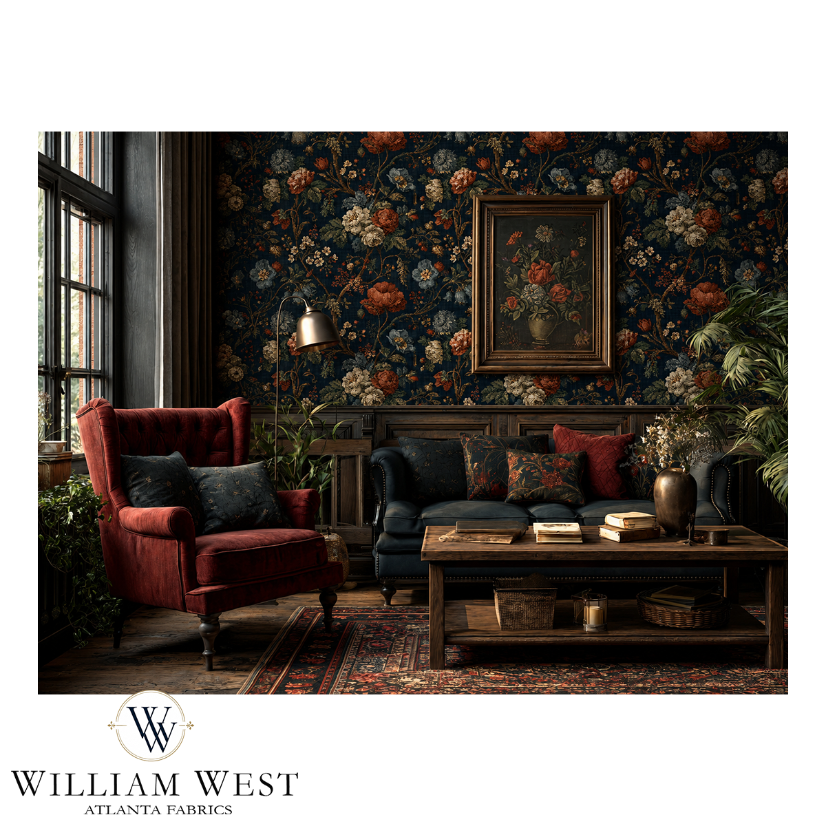 Winterthur Botanical Midnight Wallpaper