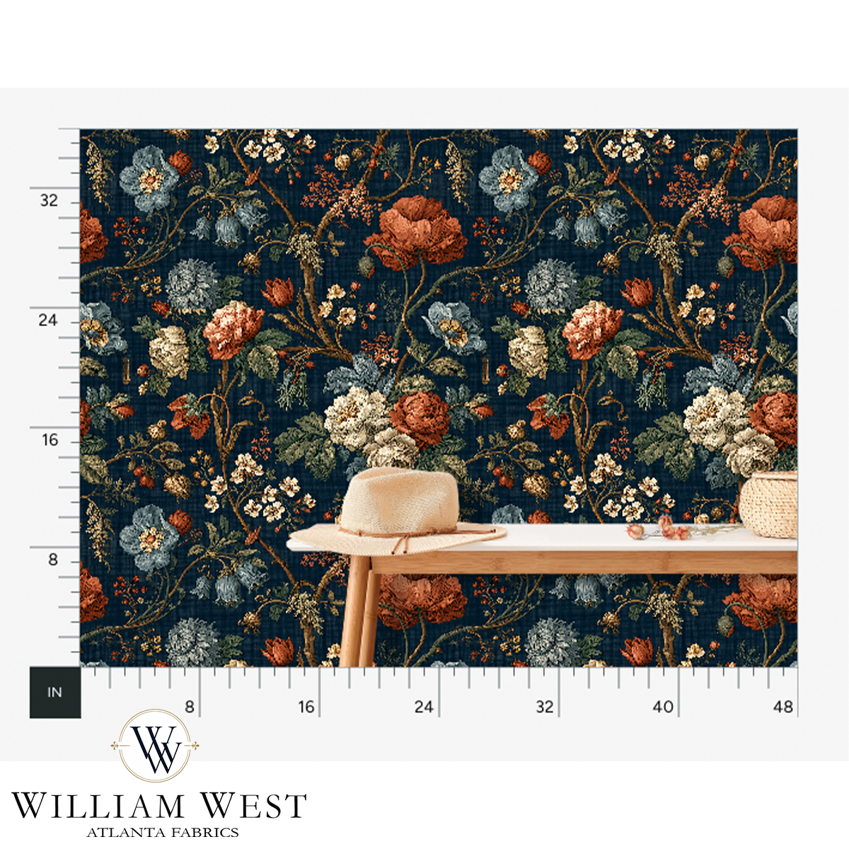 Winterthur Botanical Midnight Wallpaper
