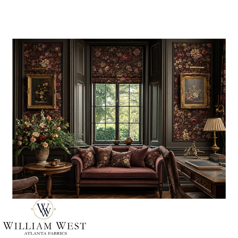 Winterthur Botanical Raisin Wallpaper